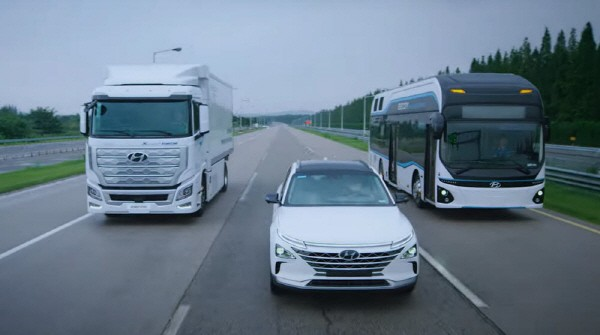 hydrogen vans buses hyundai