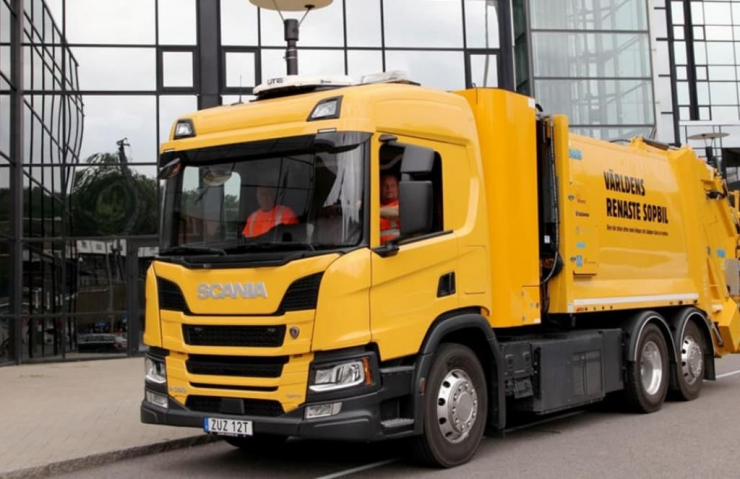 hydrogen garbage truck sweden