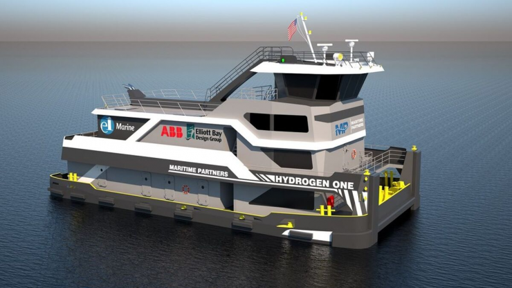 hydrogen fuel cell inland tugboat