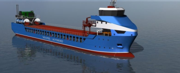 van dam shipping hydrogen vessel