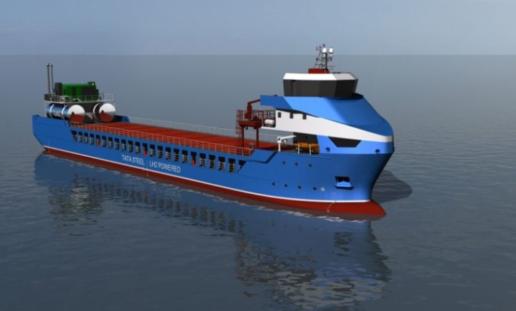 van dam shipping hydrogen vessel