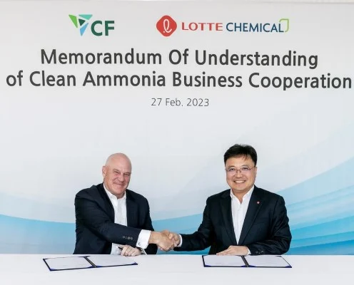 cf industries lotte chemical ammonia