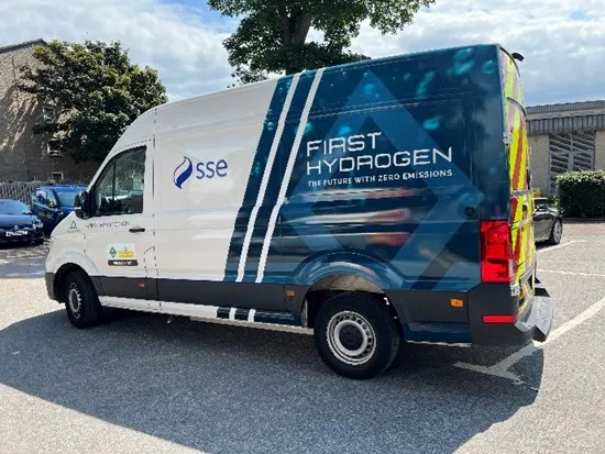 hydrogen fuel cell delivery van first
