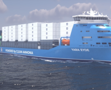 ammonia powered container ship yara