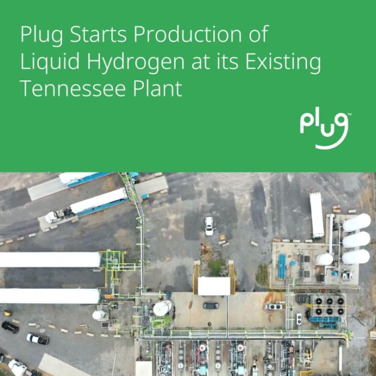 liquid hydrogen plant plug power tennessee