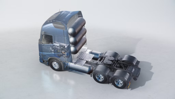 hydrogen-powered trucks volvo