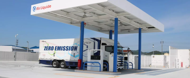 hydrogen station fuel cell trucks