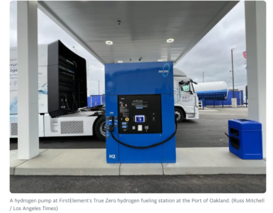 hydrogen fuel station in the US