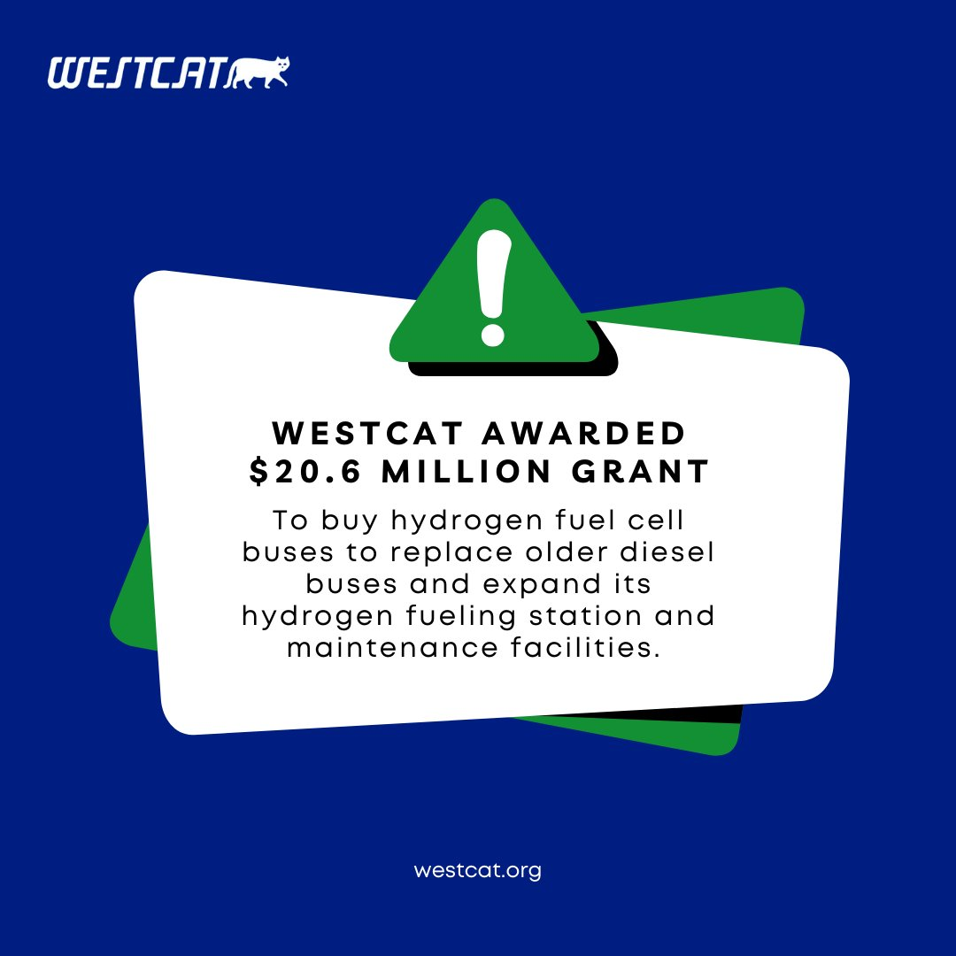 WestCAT Secures Federal Funding for Hydrogen Mobility Project